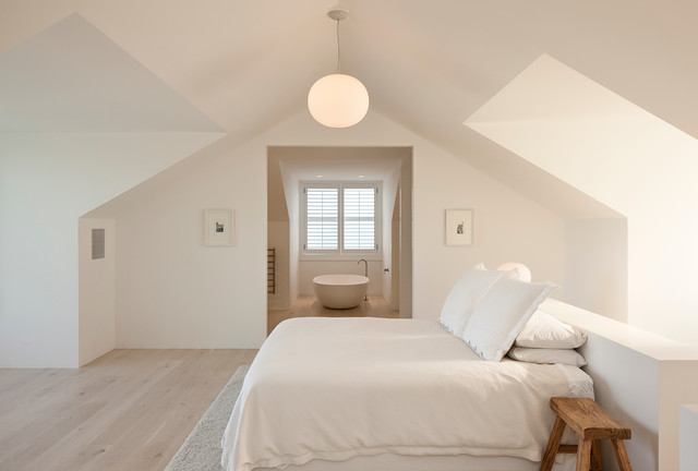 Contemporary Villa scandinave-chambre