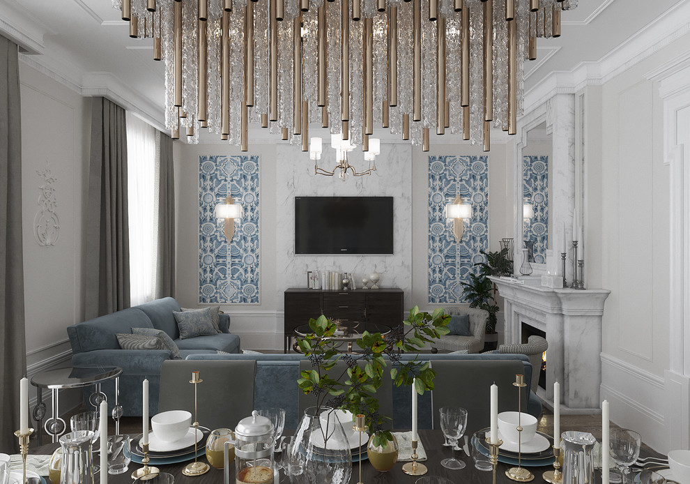 Гостиная современная классика