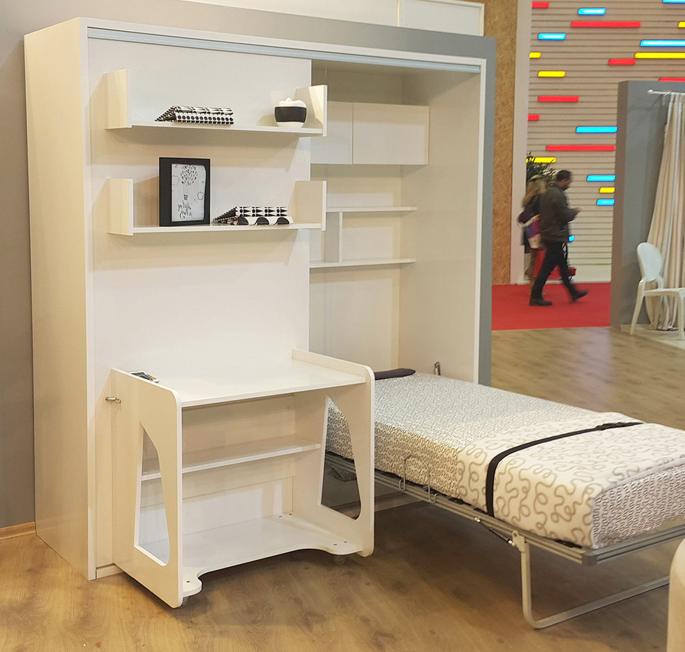 Studio 5 Twin Wall Bed System with Desk New York by Wall Bed Place