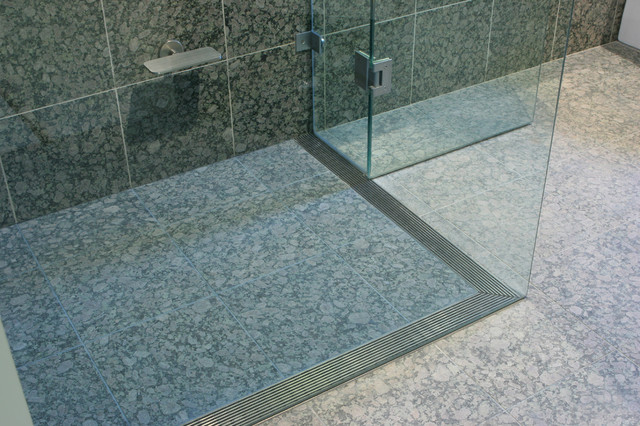 L Shaped Infinity Drain - Contemporary - Bathroom - New York - by ...