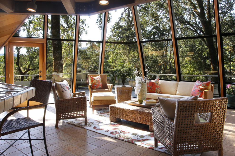 Inspiration for a traditional sunroom in San Francisco.