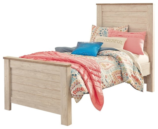 Ashley Willowton Twin Panel Bed White