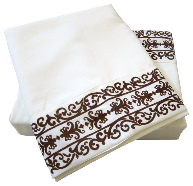 Luxury Egyptian 800 Microfiber Bed Sheet Set 4 PCS, King Traditional