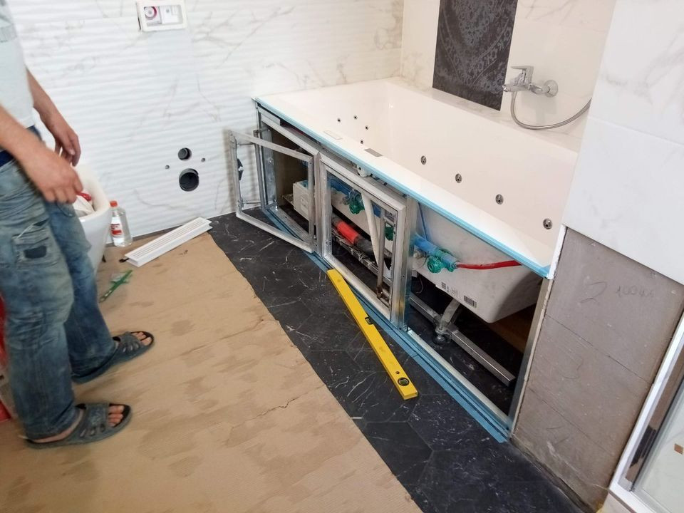 Комплексная реконструкция ванной комнаты от мастера-прораба с опытом 20 лет