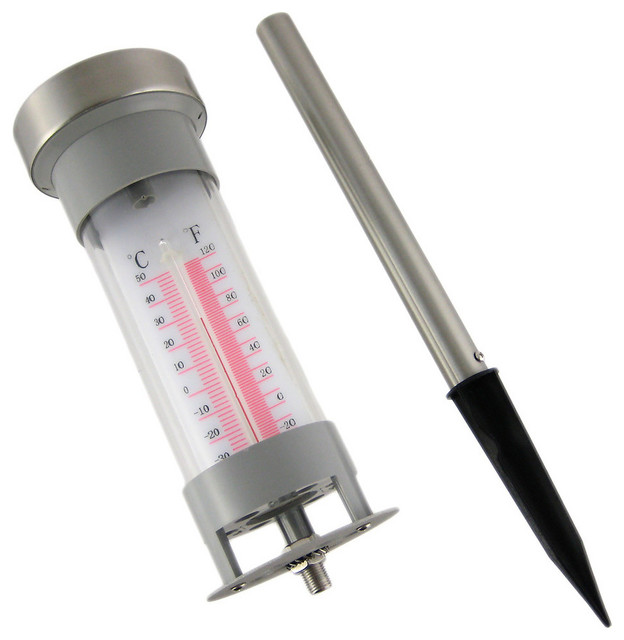 Solar Powered Lighted Outdoor Thermometer