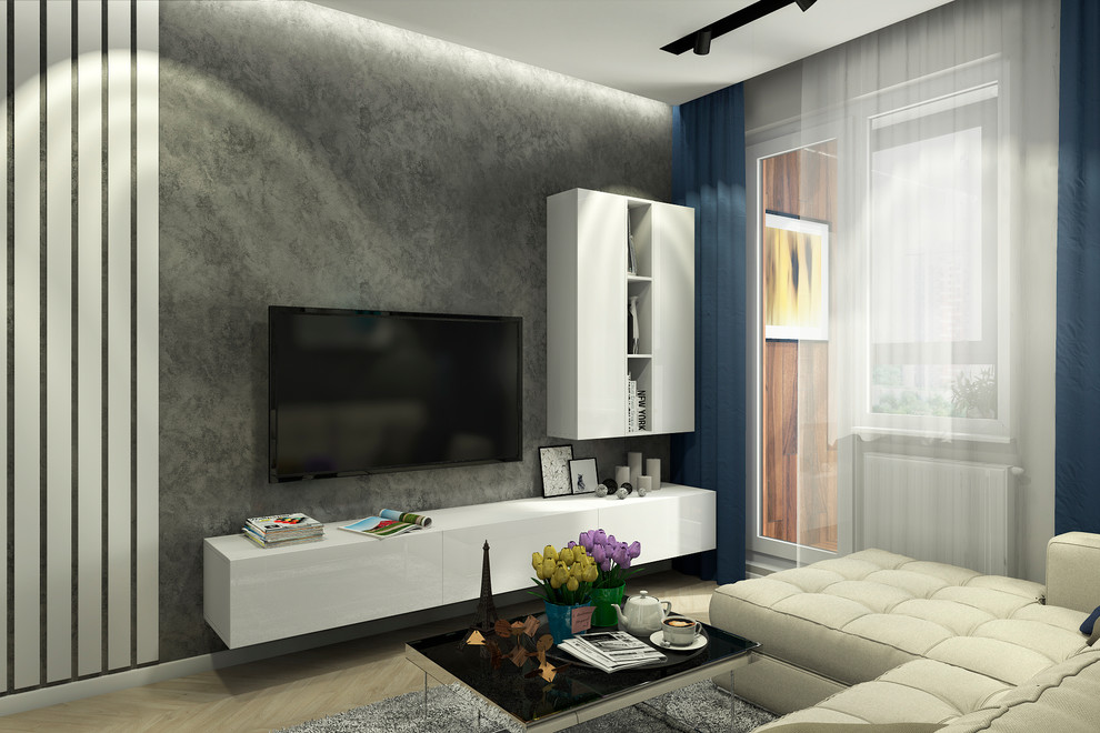 Дизайн интерьера двухкомнатной квартиры в ЖК "Лучи", г.Москва