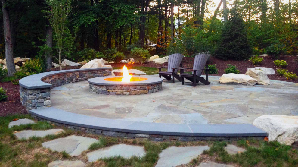 Rustic Backyard with Firepit