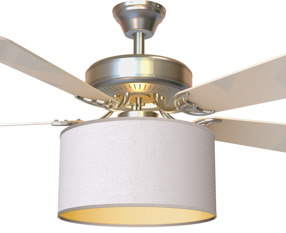 Fantastic Ceiling Fan Shade and Clips Bundle, White