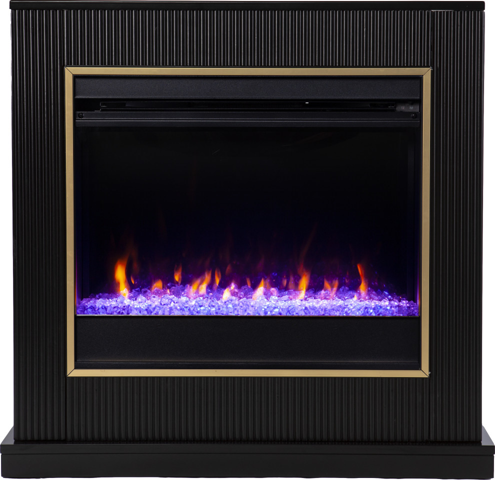 Crittenly Color Changing Electric Fireplace Transitional Indoor
