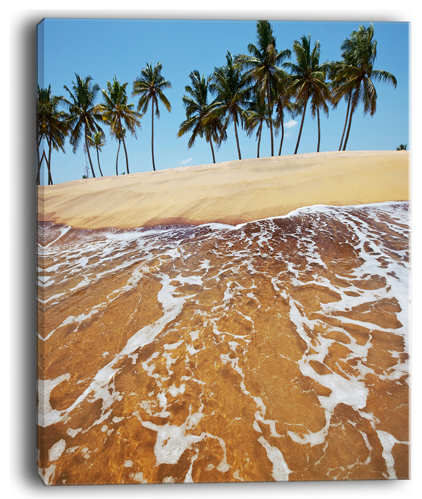 "Tropical Beach With Crystal Waters" Seashore Canvas Print, 30"x40"
