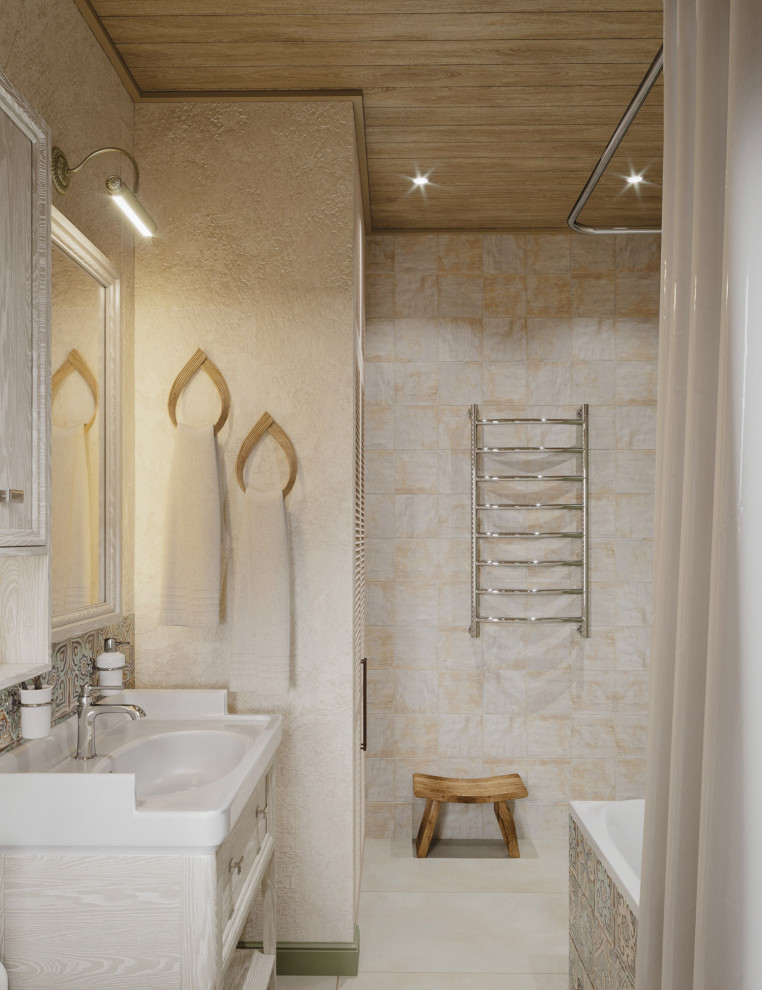 Интерьер деревянного загородного дома в Нижних Сергах