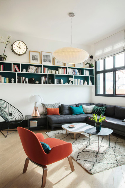 ASNI&Egrave;RES LOFT contemporary-vardagsrum
