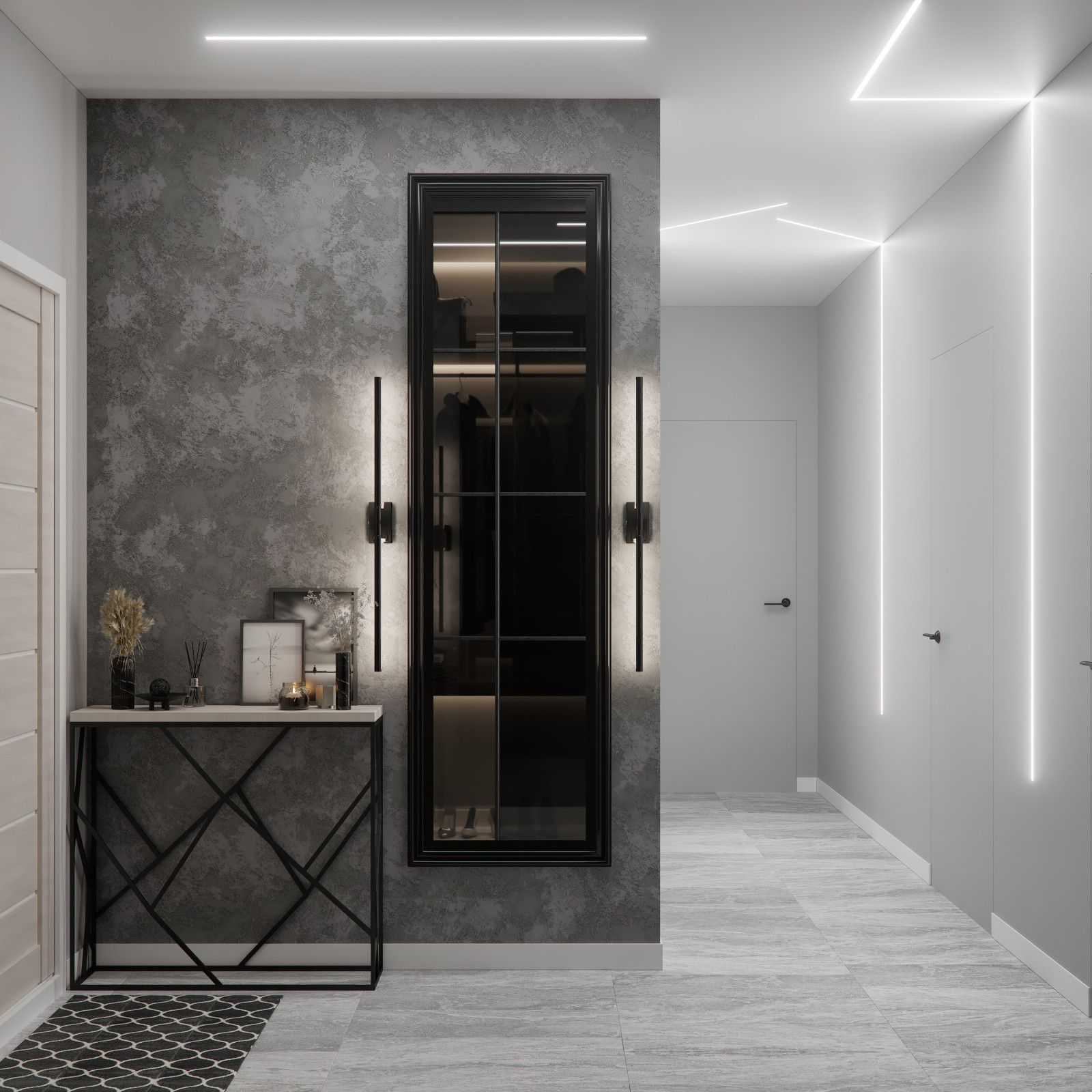 Дизайн интерьера в серых тонах