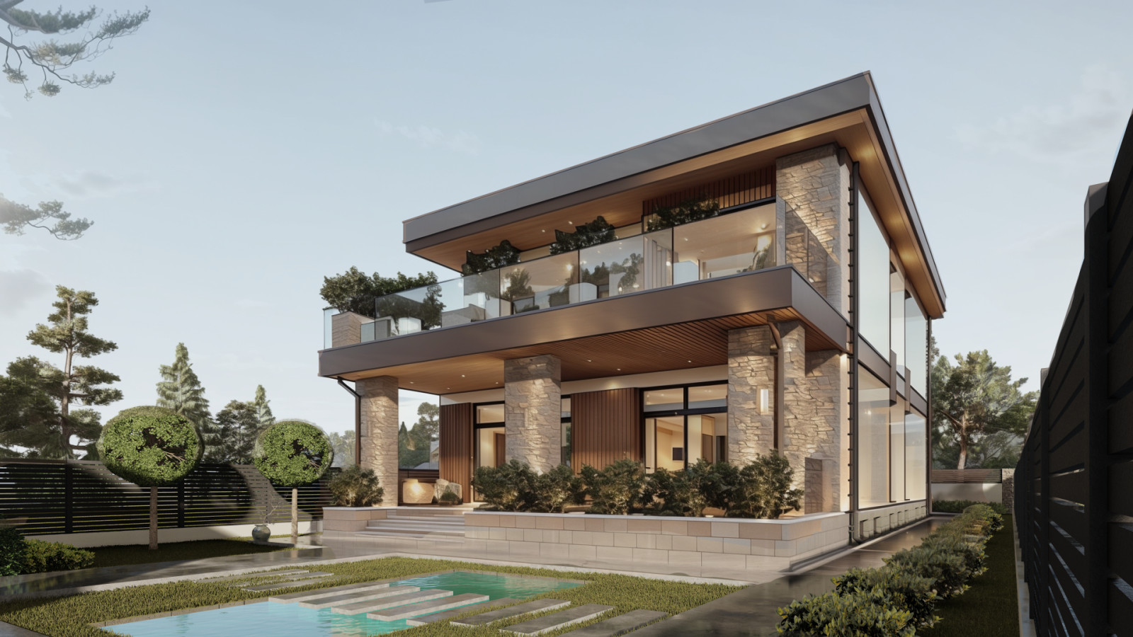 Дом на узком участке