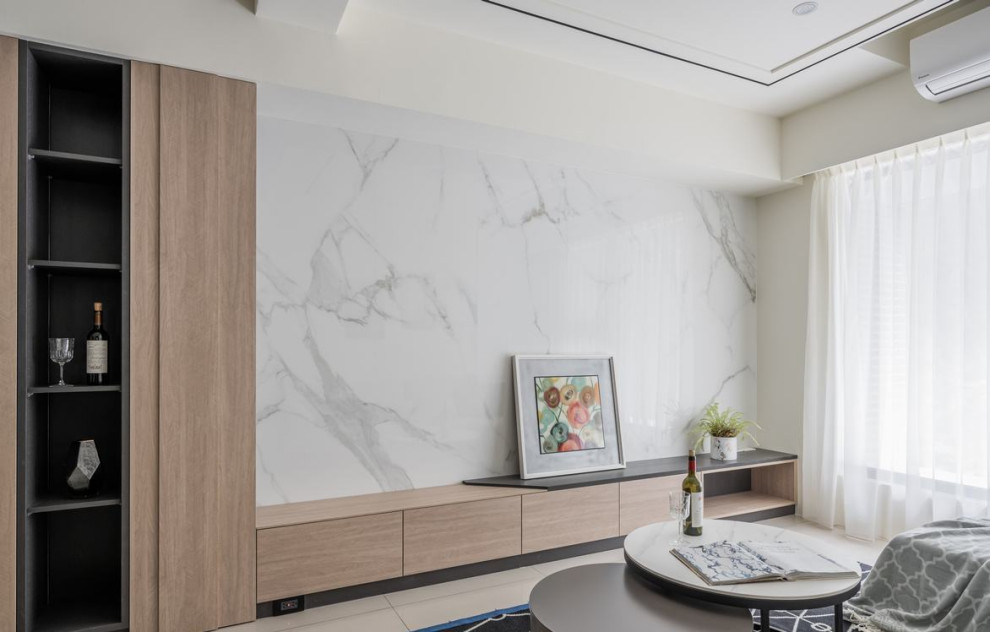 Благородные кремовые тона в современной квартире для большой семьи от L DESIGN