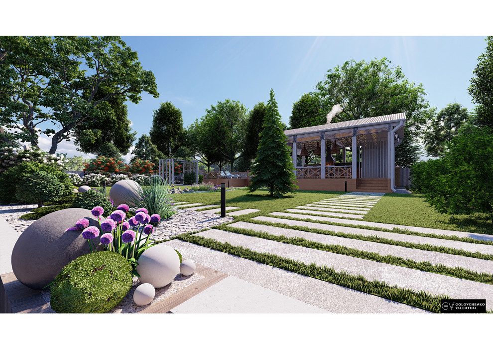Концептуальный проект ландшафта частного дома