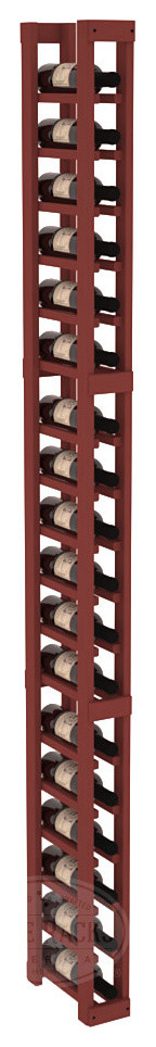 1 Column Split Bottle Cellar Kit in Pine with Cherry Stain
