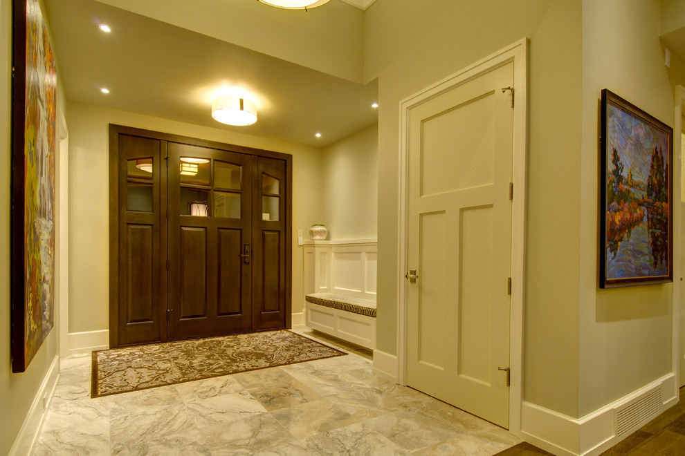 This is an example of a traditional entryway in Calgary.