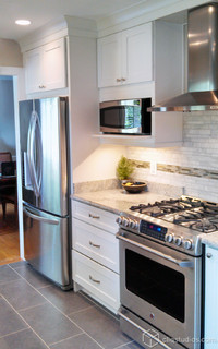 White Kitchen Cabinets - Contemporary - Kitchen - Minneapolis - by