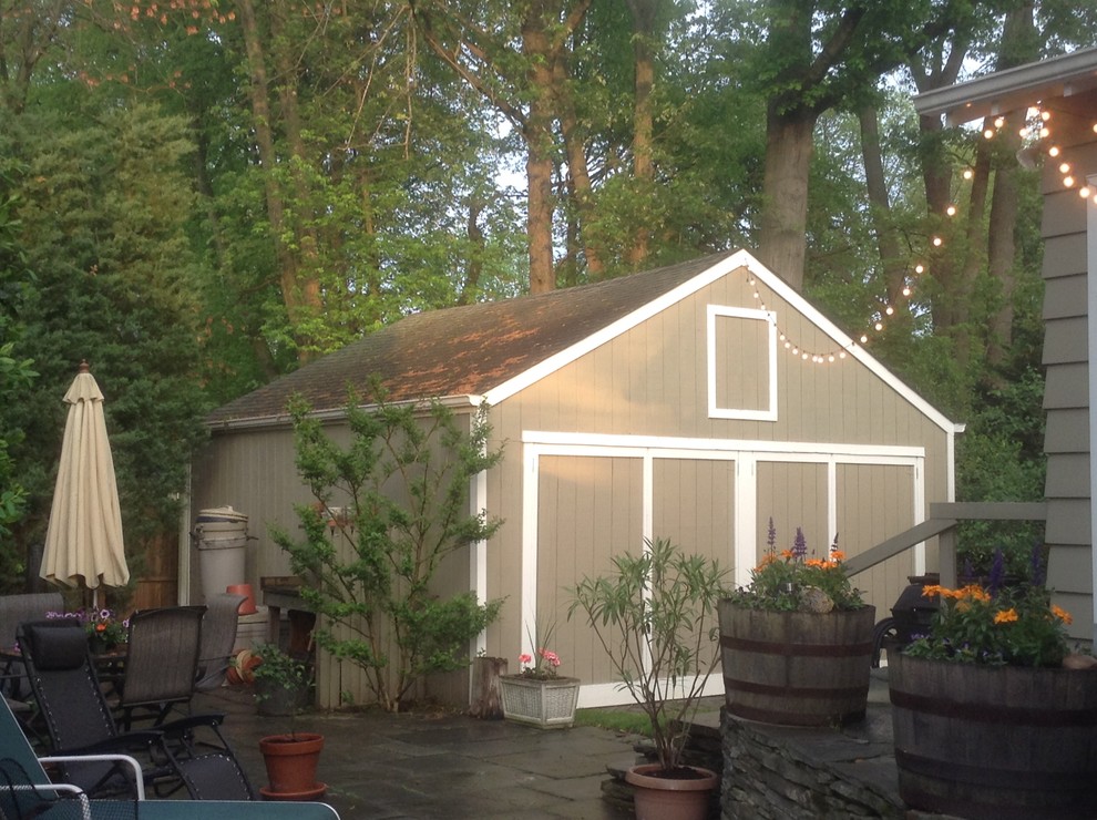 Ben Moore RED alert. Shed Paint Color.