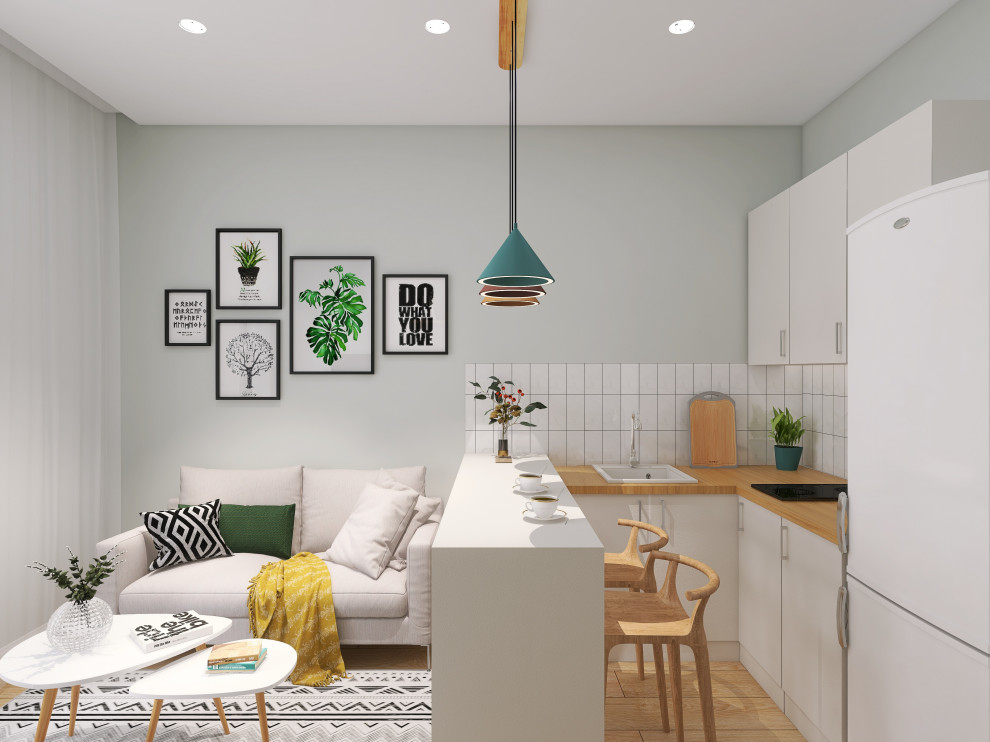 Студия в скандинавском стиле