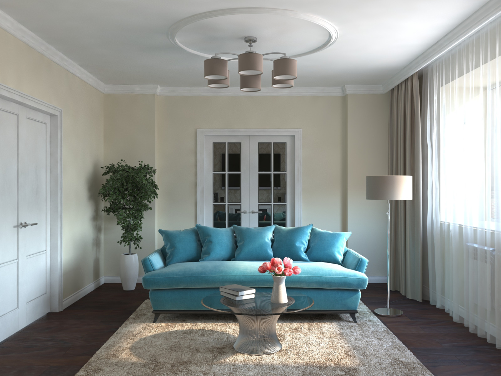 Интерьер квартиры 120 кв.м. в ЖК "Заельцовский"