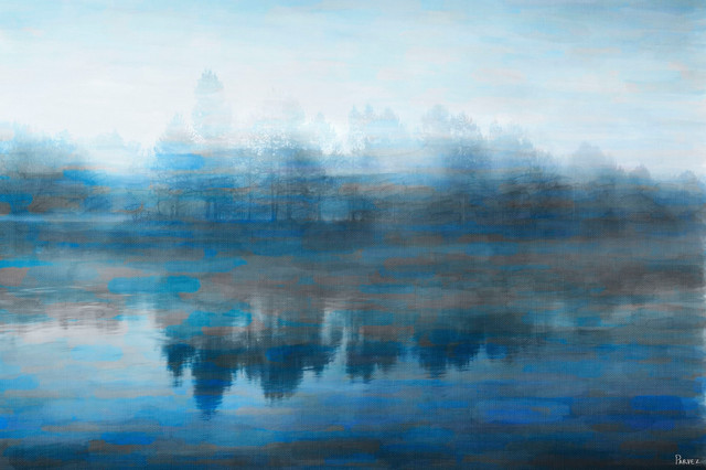 Lake Marmot Print on Canvas, 30x20 cm
