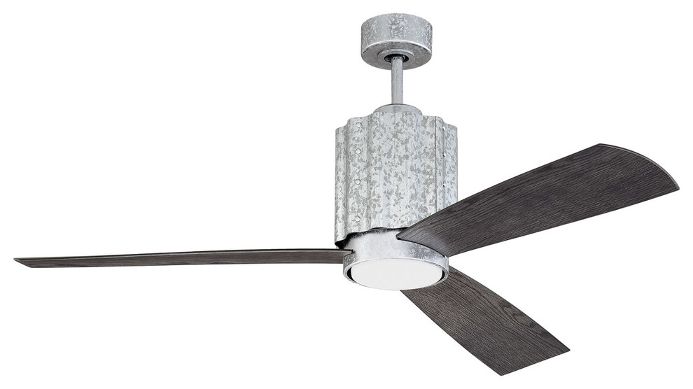 52 Pioneer Ceiling Fan Galvanized Steel Farmhouse Pioneer Ceiling Fan Galvanized Steel