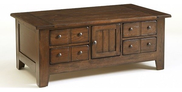 Broyhill Furniture - Attic Heirlooms Sofa Table in Rustic Oak - 3399-35