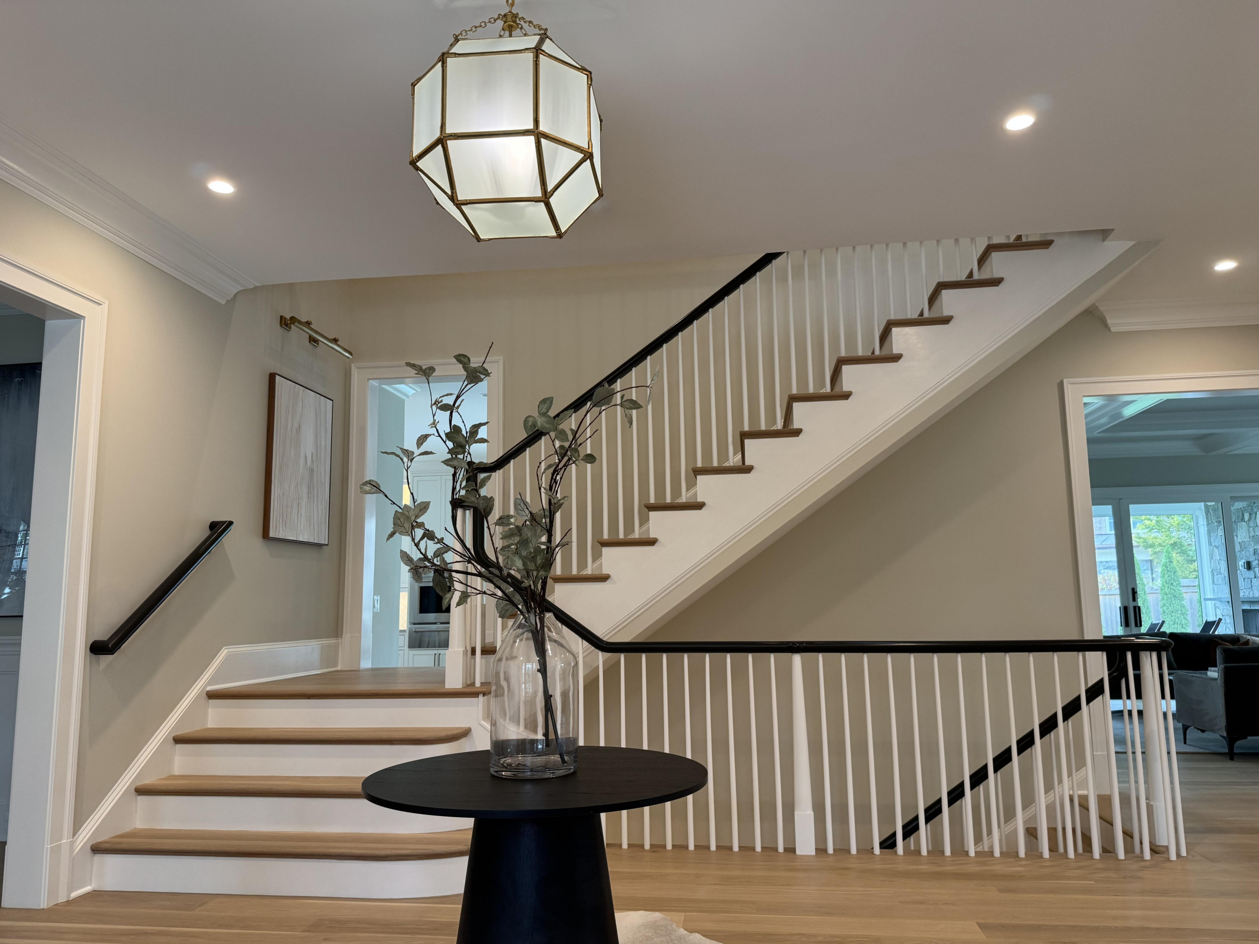 138_Elegant Double Bullnose Entry Stair, Bethesda, MD 20814