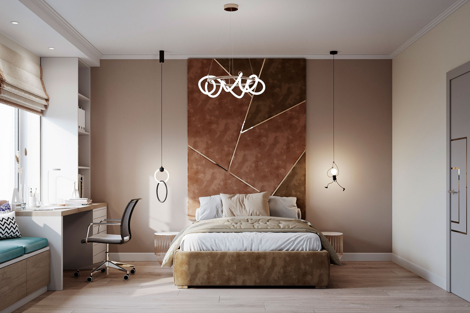 Двухэтажный дом для большой семьи