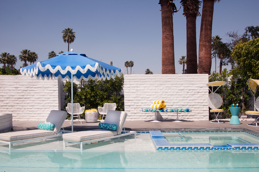 Midcentury pool in Los Angeles.