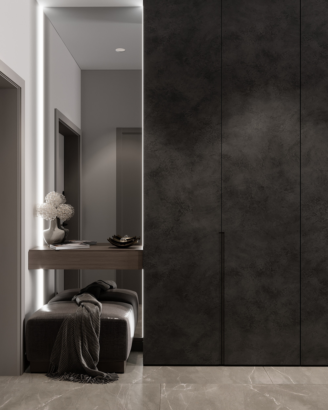 Will Towers Квартира 111м2 Гостинная, Прихожая