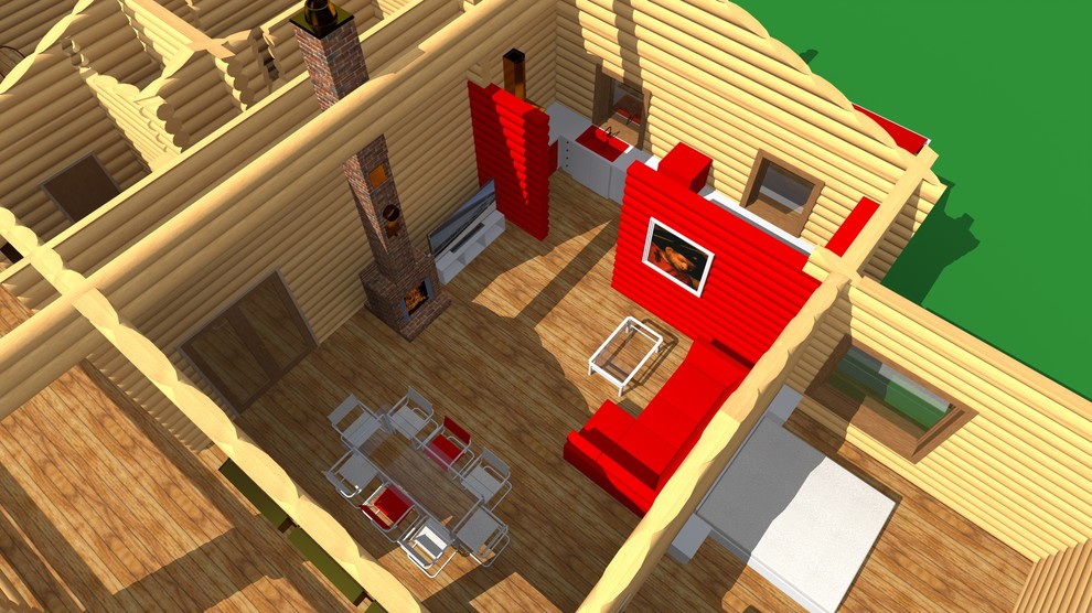 Коттедж. Сруб.