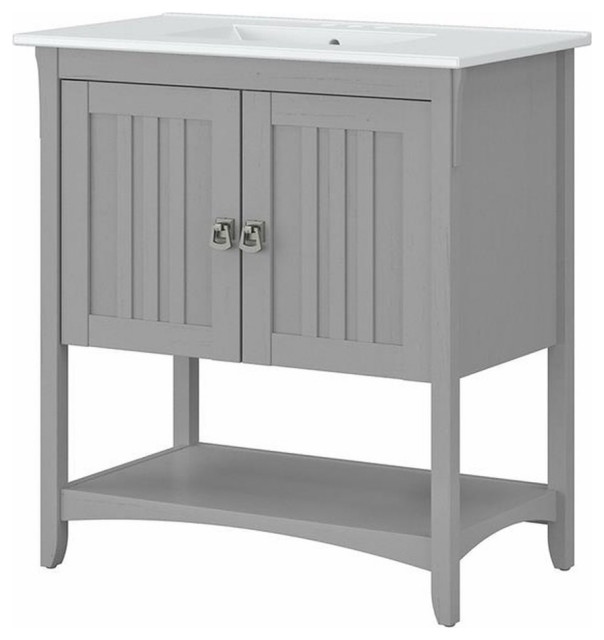 Bush Salinas 32"W Engineered Wood Bathroom Vanity in Cape Cod