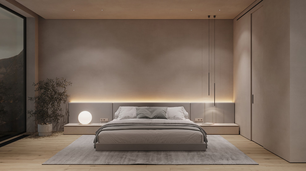 Спальня в стиле минимализм