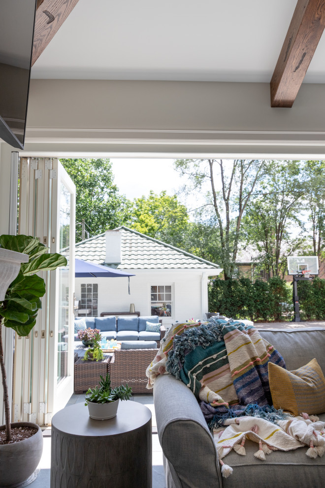 Inspiration for a transitional home design remodel in Indianapolis