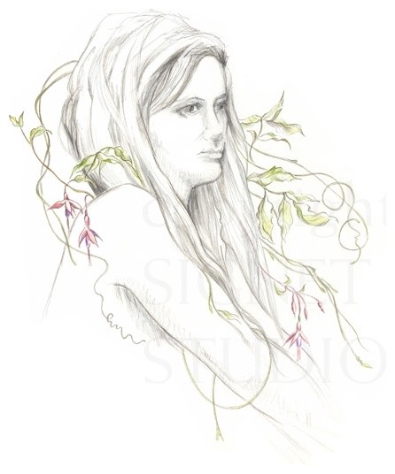 Botanical Portrait, Original, Drawing