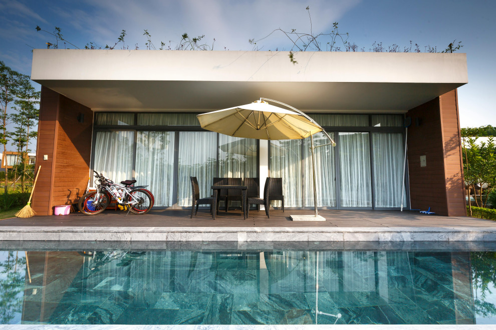 Pool Side Patios & Living Areas