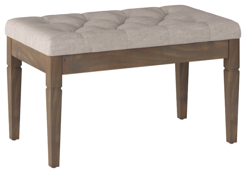 Waverly Tufted Ottoman Bench Transitional Footstools And Ottomans