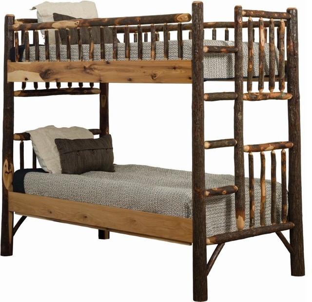Bunk Bed Rustic Beds, Log Furniture Bunk Beds