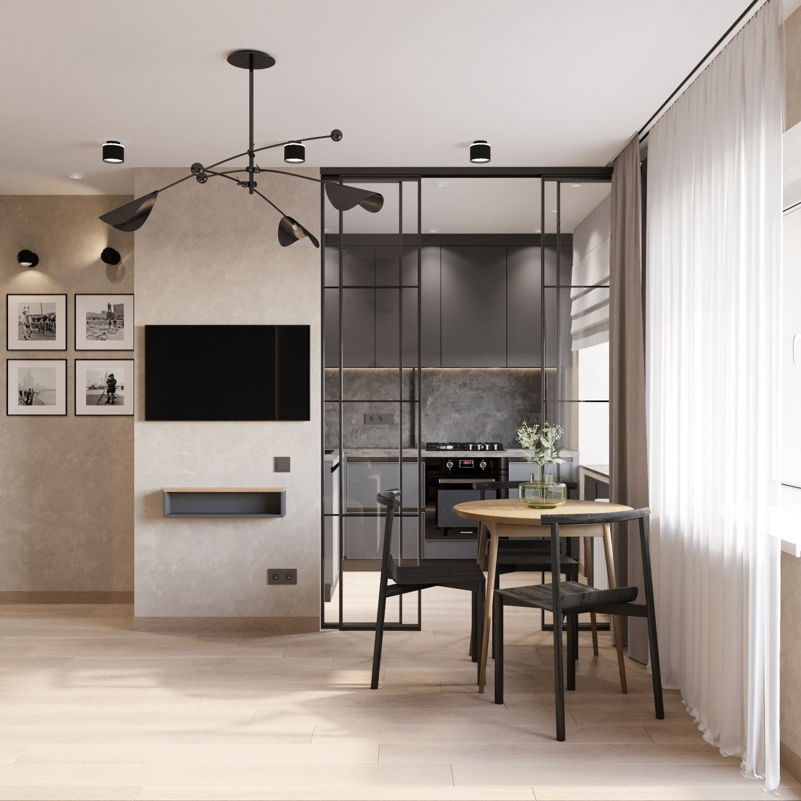 Дизайн проект квартиры , площадью 36 кв.м