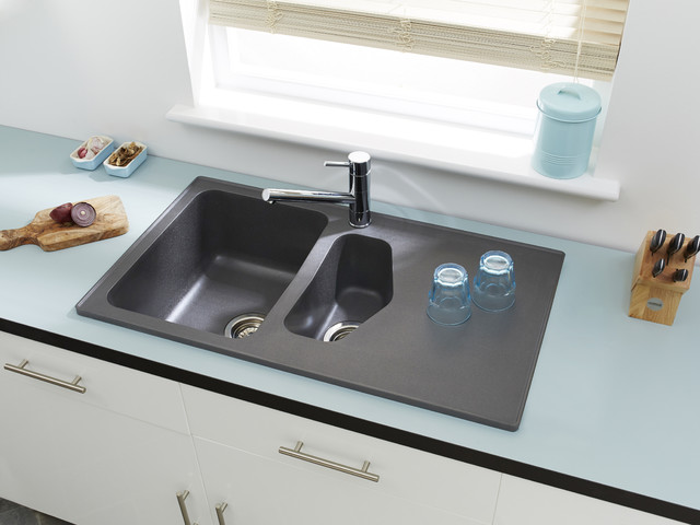 Dart 1.5B Graphite Grey ROK® Metallic Granite Sink