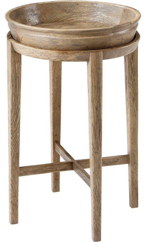 Theodore Alexander Echoes Newton Accent Table - Rustic - Side Tables ...