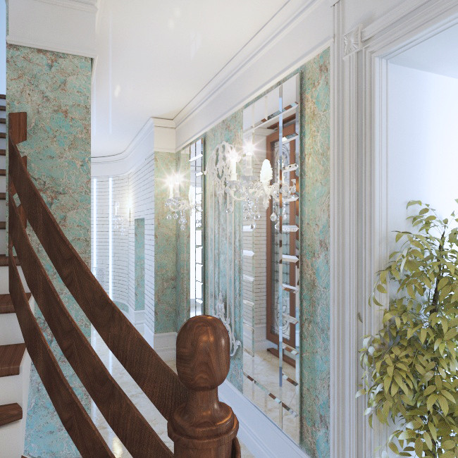 холл в жилом доме 500м.кв.