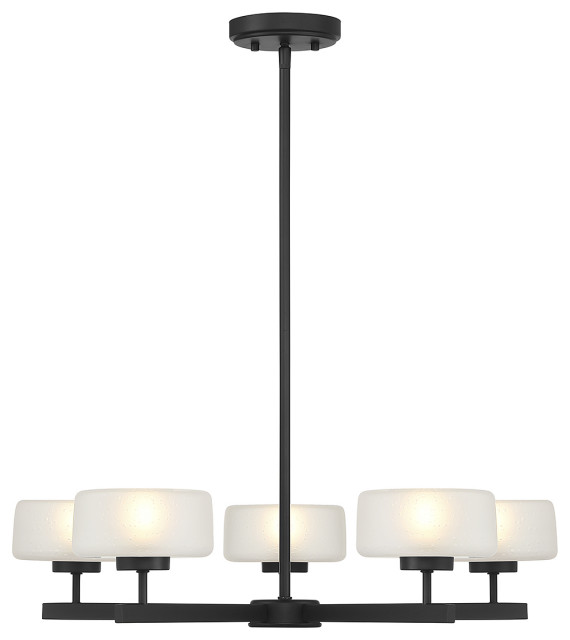 Falster 5-Light LED Chandelier, Matte Black