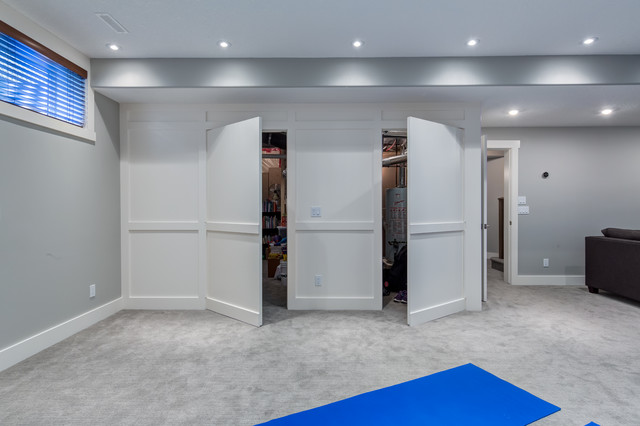 Spacious Basement Living Area modern-keller