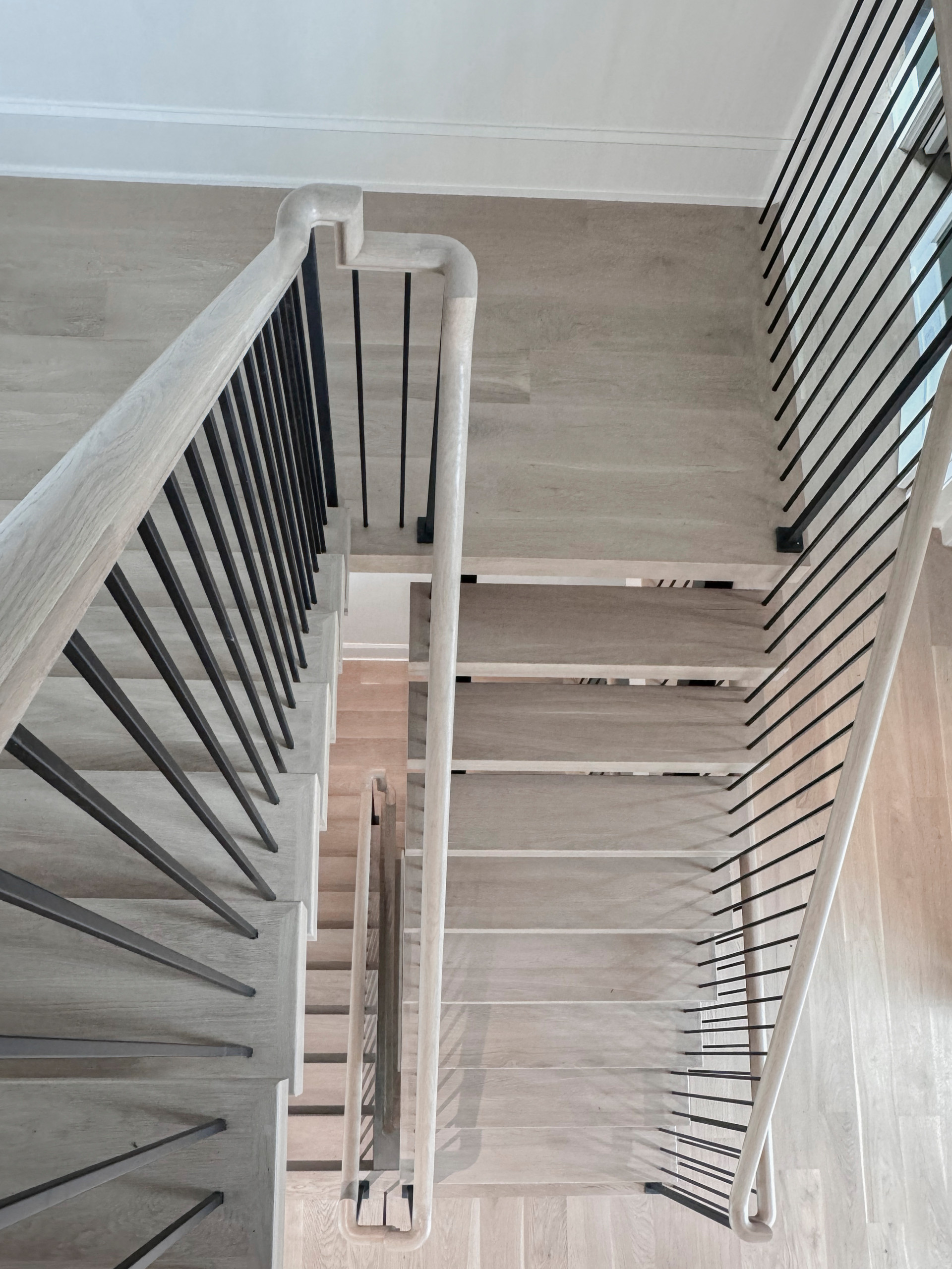 122_Modern Steel & Wood Floating Staircase, Arlington VA 22207