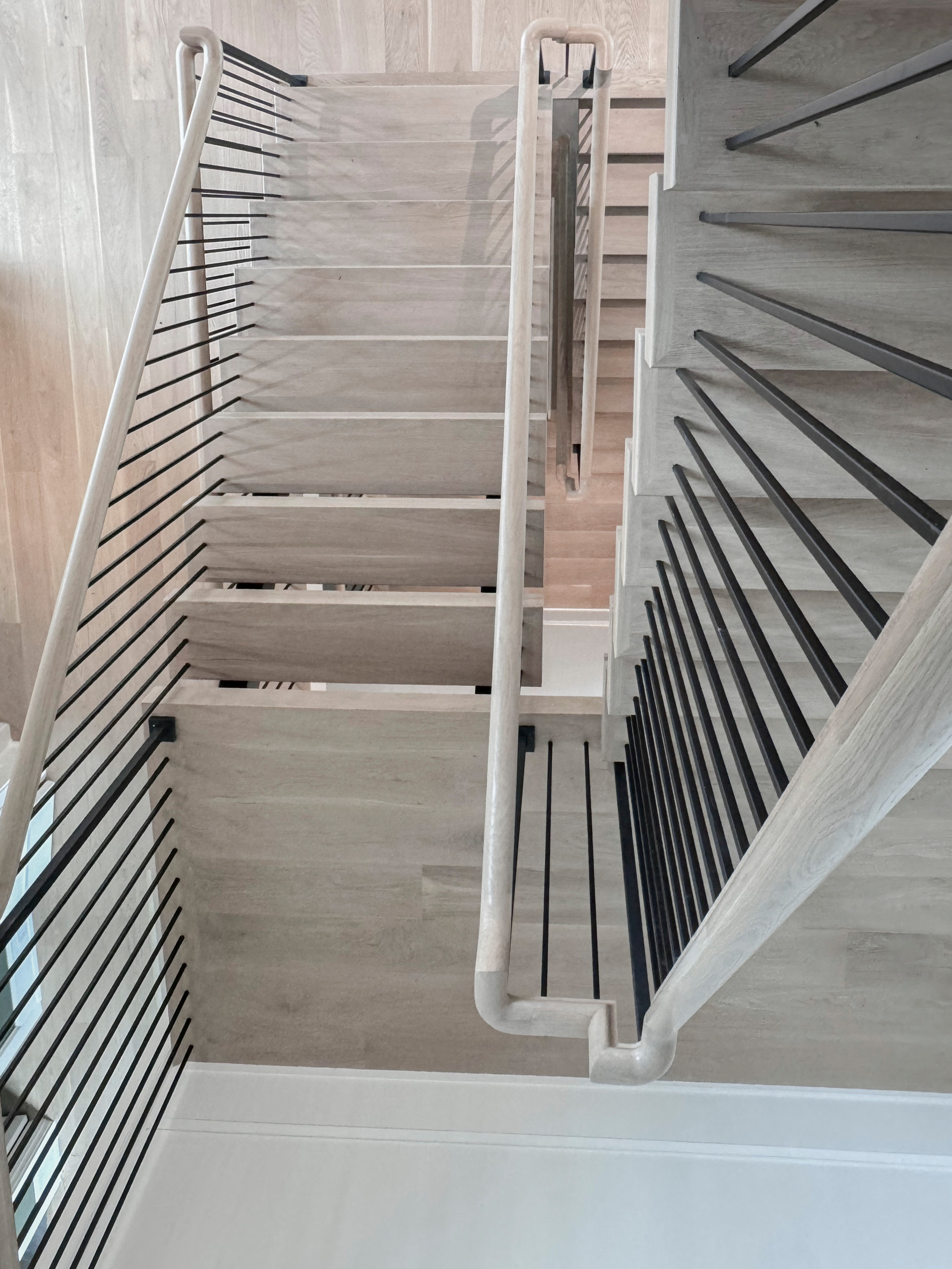 122_Modern Steel & Wood Floating Staircase, Arlington VA 22207
