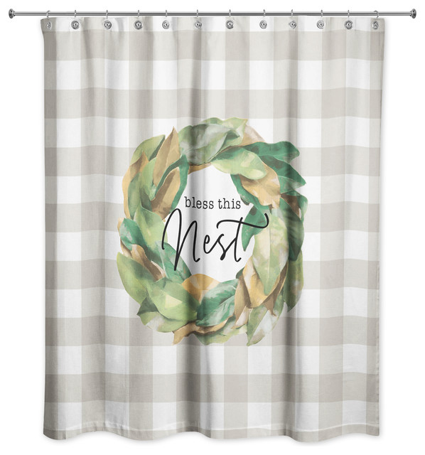 Bless This Nest 71"x71" Shower Curtain